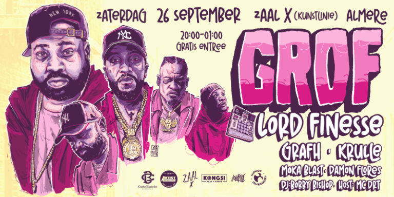 Carte Blanche presenteert Grof met Lord Finesse, Grafh & Krulle — Muziek in Almere