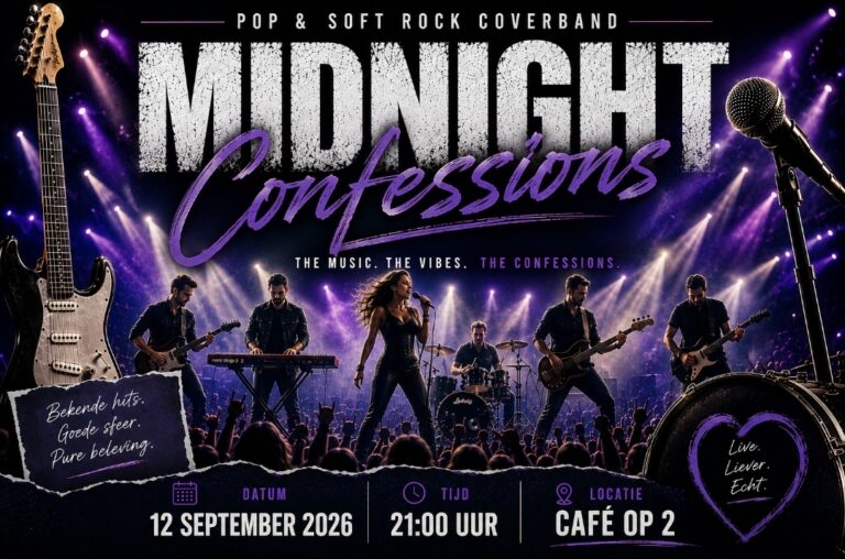 Midnight Confession coverband — Muziek in Almere