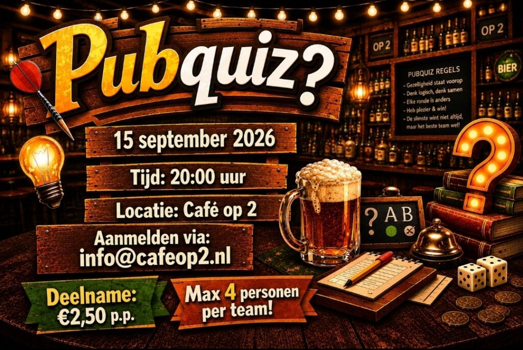 PubQuiz in najaar in Almere
