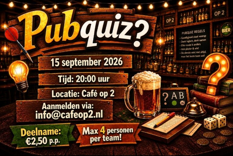 PubQuiz in najaar — uitgaan in Almere