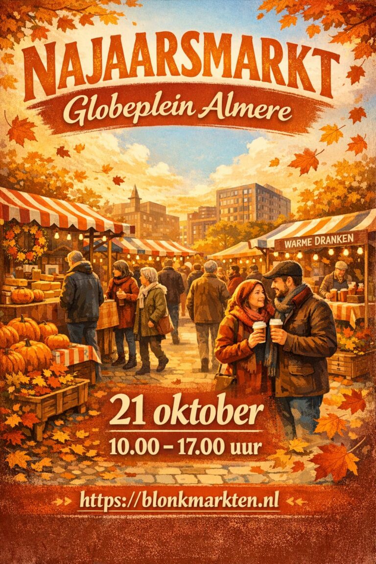 Najaarsmarkt Globeplein — markt-eten in Almere