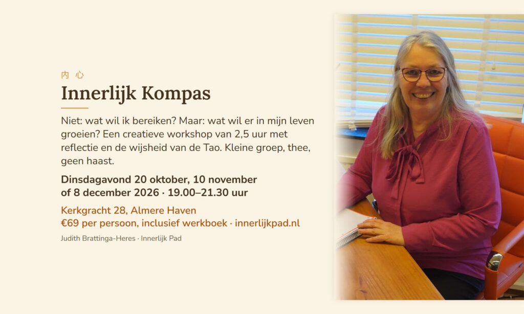 Innerlijk Kompas – creatieve workshop met de wijsheid van de Tao in Almere Haven